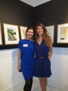 Alice Rivières et Alexandra Compain-Tissier à l'exposition Anouck, Artligue, 10 oct. 2013.